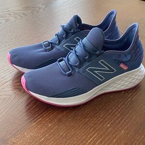 New Balance athletic shoes.